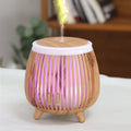 Ultrasonic Wood Grain Aroma Diffuser Essential Oil Humidifier 7 Color Night Light Home Decorative Mini Mist Diffuser 2026
