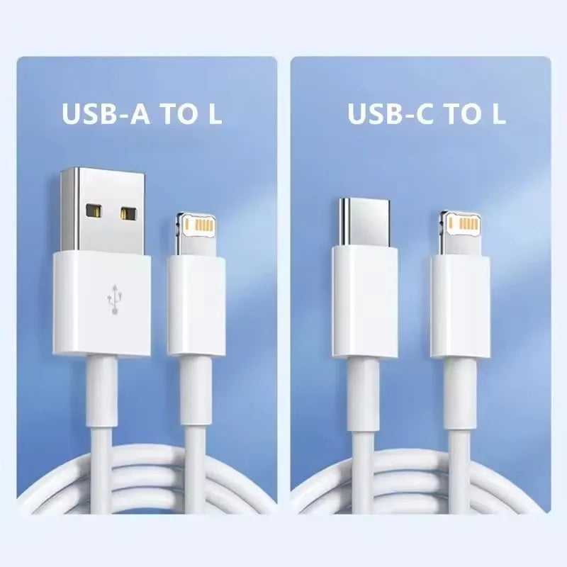 35W PD Fast Charging USB Cable For iPhone 14 8 7 Plus 13 12 Mini 11 Pro XS Max XR X USB C Rapid Charge Cable 0.25m 1m 1.5m 2m 3m