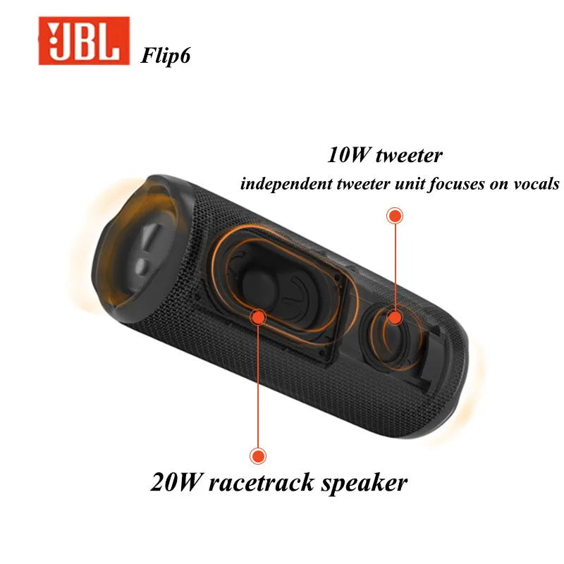 JBL Flip 6 Official Authentic Product Portable Wireless Bluetooth Speakers Kaleidoscope Subwoofer for Family Gathering Party