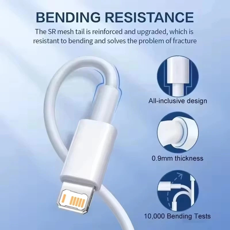 35W PD Fast Charging USB Cable For iPhone 14 8 7 Plus 13 12 Mini 11 Pro XS Max XR X USB C Rapid Charge Cable 0.25m 1m 1.5m 2m 3m