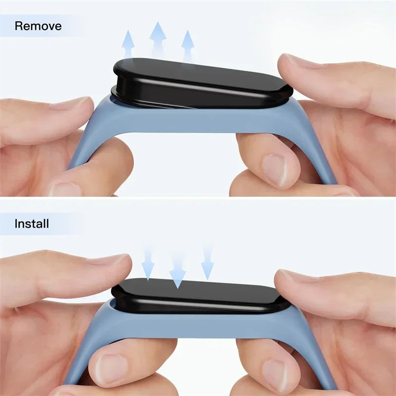 Watchbands For Xiaomi Mi Band 7 6 5 4 3 strap Wristband New Silicone sports Bracelet Correa Mi Band 7 6 5 Smartwatch Accessories